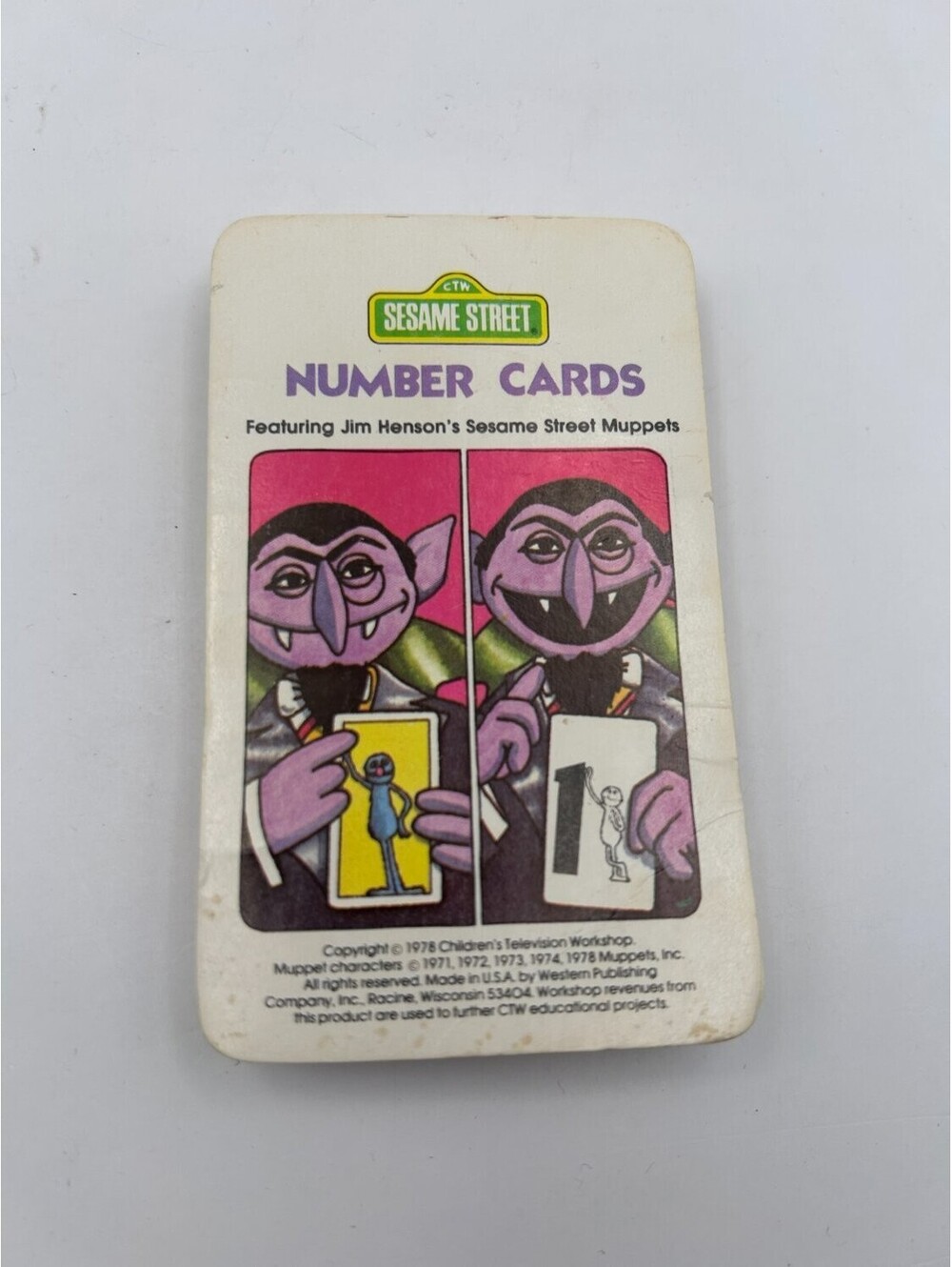 1978 Western Publishing Giant See And Know Number Cards Numbers & Counting Flash
